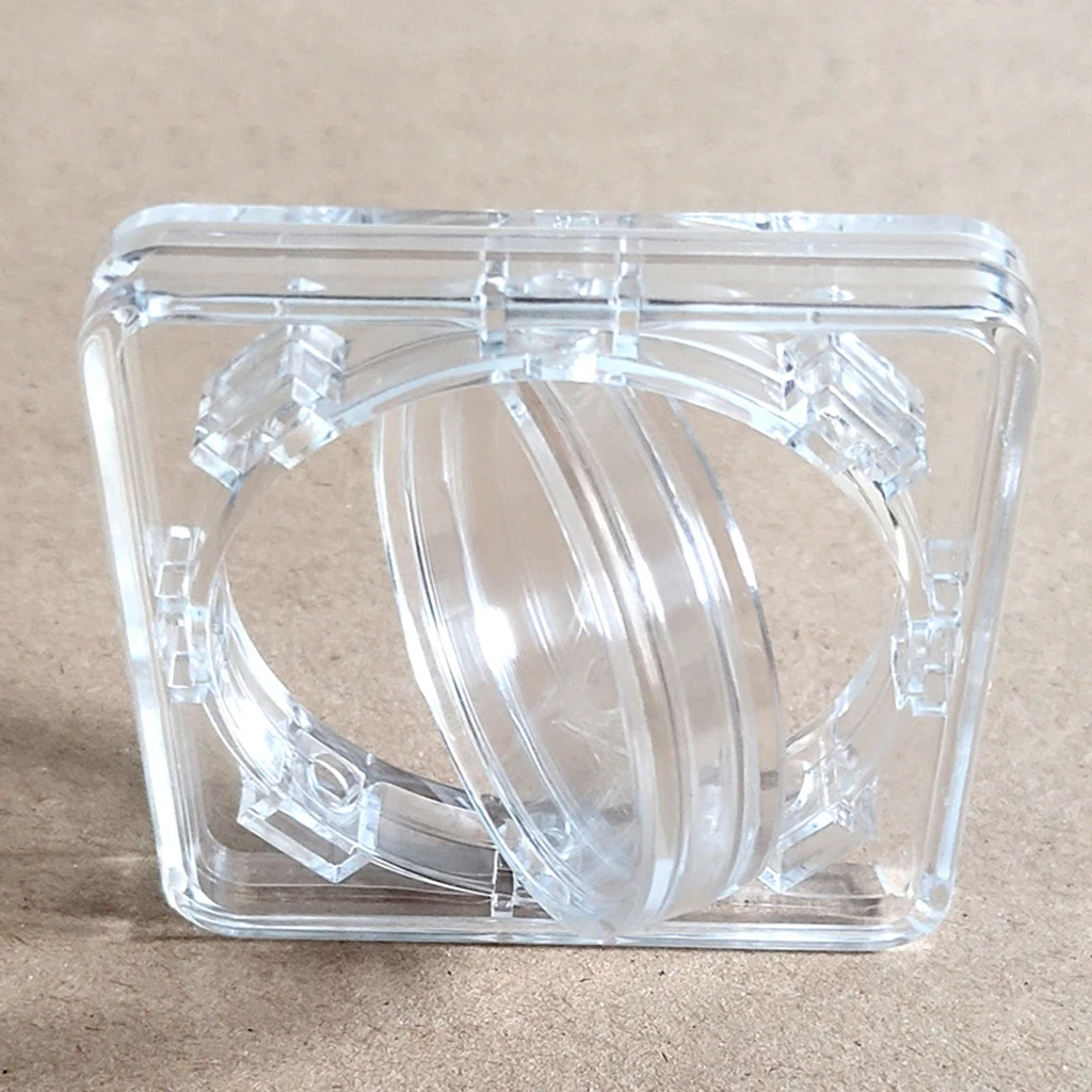 AID 10 capsule rotonde in plastica trasparente per monete, 35 mm