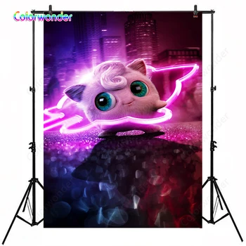 

Lovely Animation Detective Elf With Pink Shiny Circle Background For Baby Kids Birthday Party Wall Banner Photo Studio Photocall