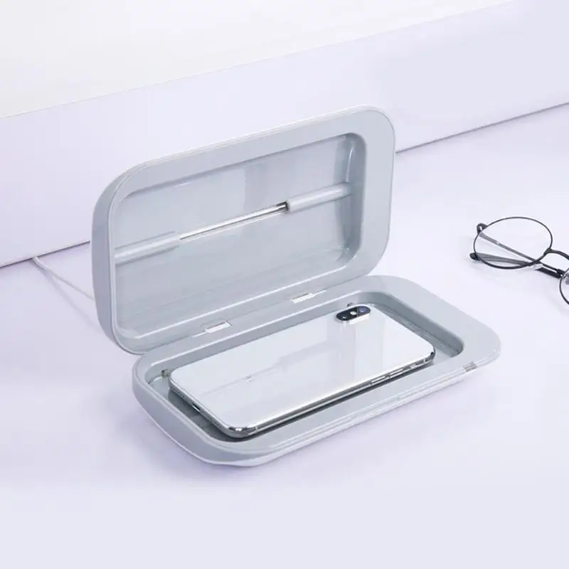 

Pro Nail Art Sterilizer Disinfection Box Portable Double UV Disinfection Box Ultraviolet Sterilizer for Makeup Nail Tool Phone