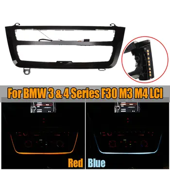 

Car Atmosphere Lights Built Dashboard Center Console Radio Trim LED For BMW 3 & 4 Series F30 M3 M4 LCI AC Panel Light Styling