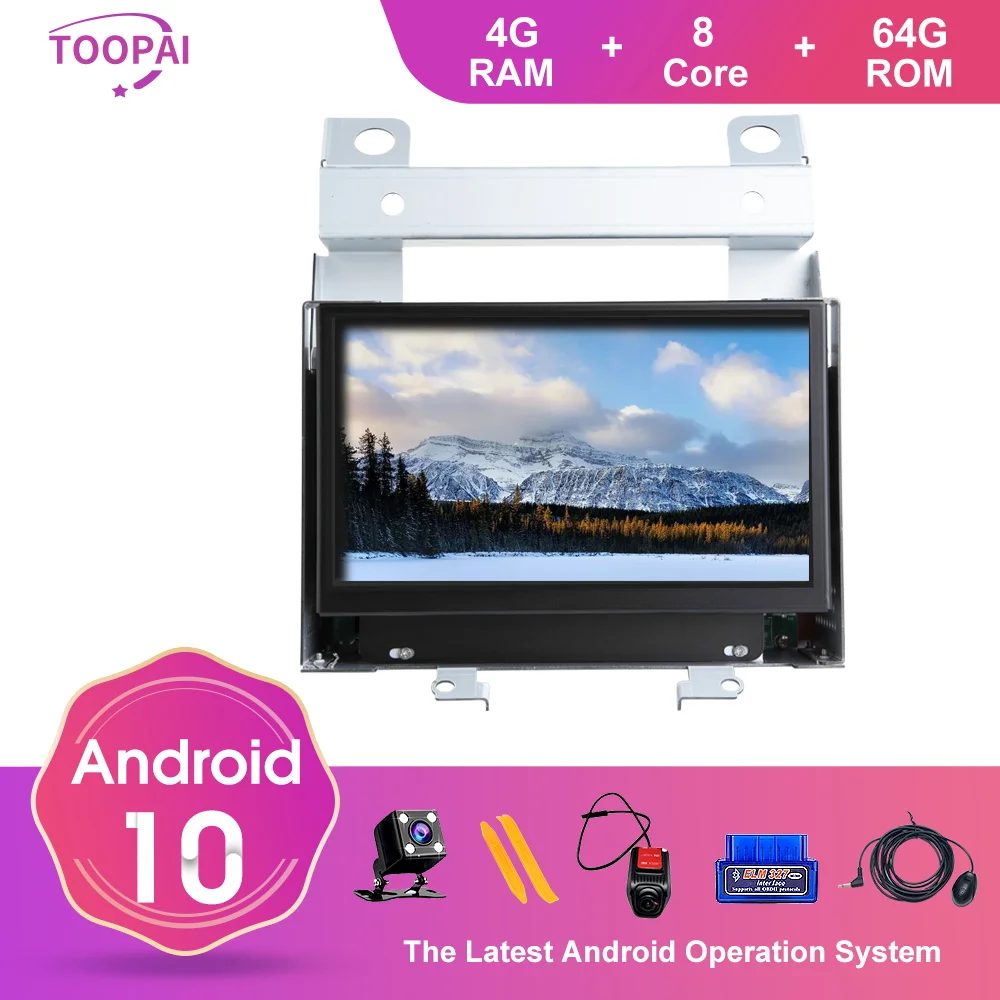 

TOOPAI Android 10 For Land Rover Freelander 2 2007 2008 2009 2010 2011 2012 Auto Radio GPS Navigation Car Multimedia Player NEW