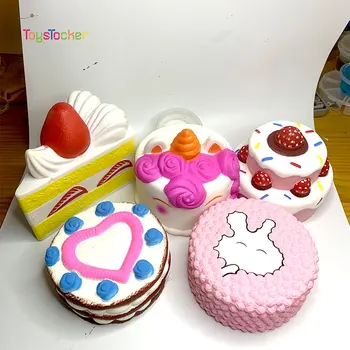 

Delicious Cake Modeling Squishy Slow Rising Soft Squeeze Toy Phone Strap Scented Relieve Stress Funny Kid Xmas Gift