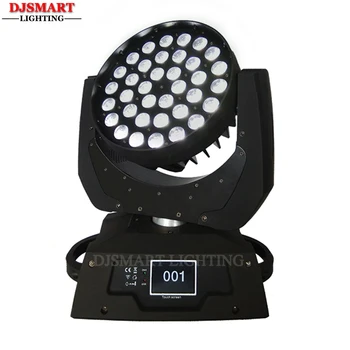 

36pcs 12W RGBWA + UV 6in1 Led Moving Head Wash Light Lyre Beam Wireless DMX Control for Dancing Wedding Party Theater Projector