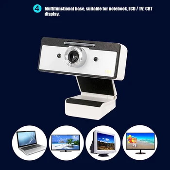 

HD Webcam with Noise Reduction Microphones for Laptop Desktop Computer Conferencing @M23