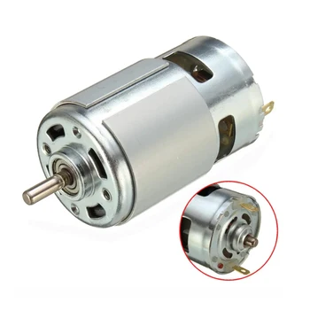 

775 DC Motor DC 12V-36V 3500--9000 RPM Ball Bearing Large Torque High Power Low Noise Hot Sale Electronic Component Motor