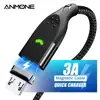 ANMONE Fast charging Micro USB Cable Magnetic Data Cord Quick Charge For Moblie Phone Magnet LED USB Cord Microusb Charging Wire ► Photo 1/6