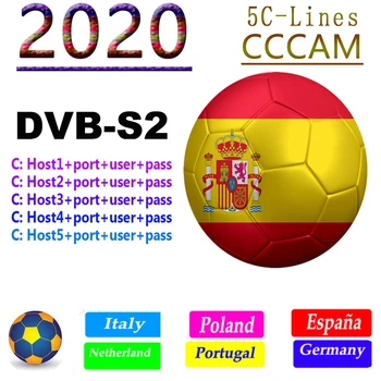 

1 Year Cline 5 Line Europe Spain new CCcams Server for Satellite TV Receiver For DVB S2 set top BOX FREESAT V7S HD V8 NOVA