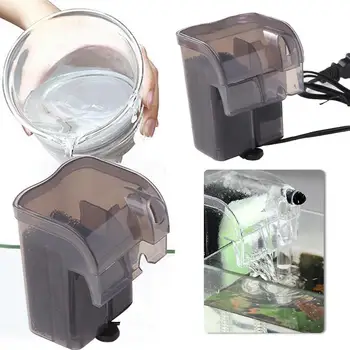 

Mini Aquarium Mini Aquarium Fish Tank Circulation External Filter Waterfall Hang on Slim Aquarium Fish Tank Filter High Quality