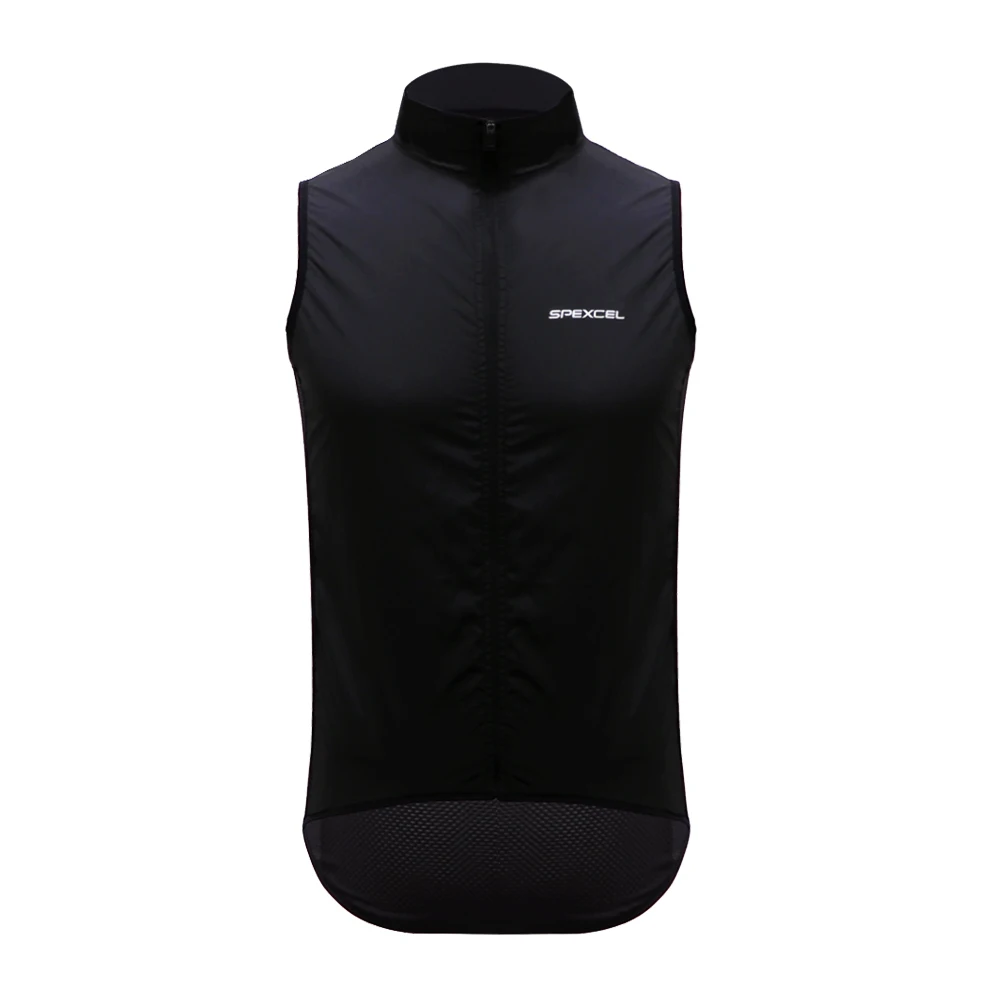 

SPEXCEL classical pro team cycling windproof bike vest lightweight cycling Gilet Italy miti mesh fabric at back zipper pocket