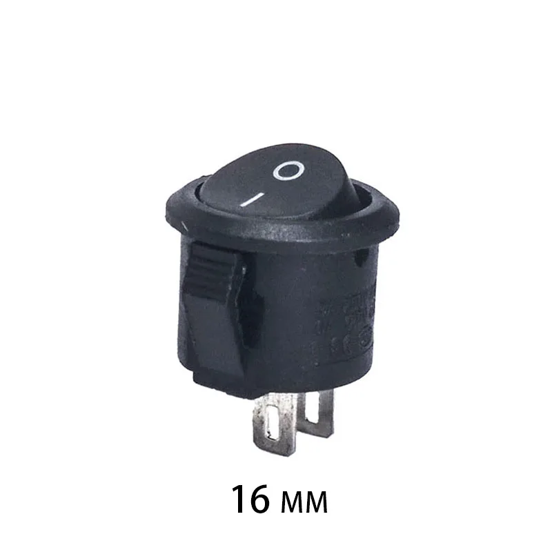 50pcs 100 pcs/lot KCD1-105 2 Pin 16mm SPST 250V 3A Small electrical switch  Snap-in ON OFF Rocker switch Position