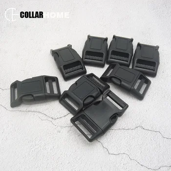

50 Pcs/Lot Plastic Side Release Buckles garment backpack belt bag parts strap 25mm webbing Dog Collars sewing accessories