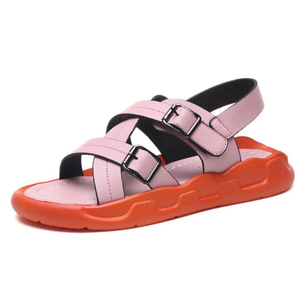 

new summer women Outdoor Sports Sandals Casual flat Platform Beach Hook & Loop College Style Buckle Peep Toe Shoes women kl147