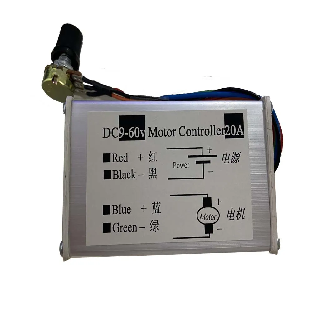 12V 24V 48V контроллер скорости двигателя постоянного тока PWM dc преобразователь 9V - 60V