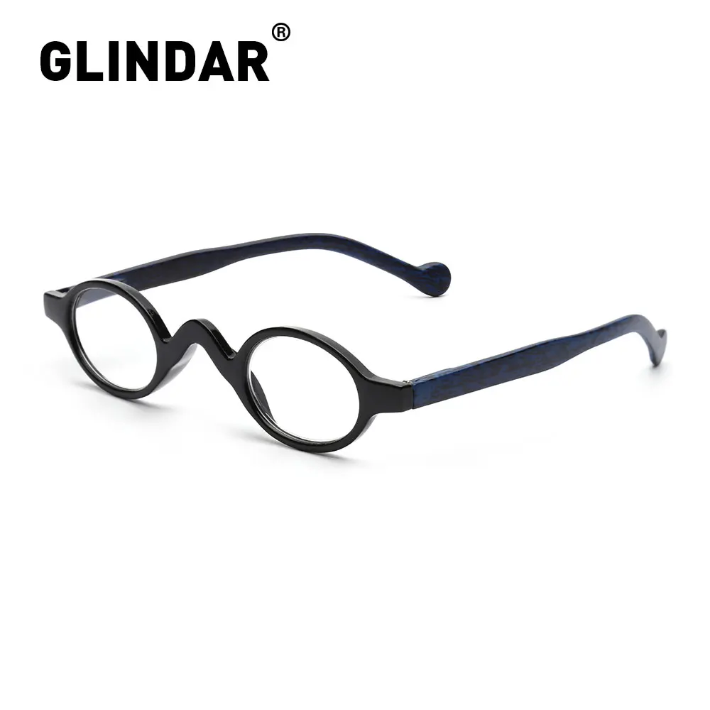 

Vintage Personality Round Reading Glasses Spring Hinge Women Men Magnifier Presbyopic Diopter