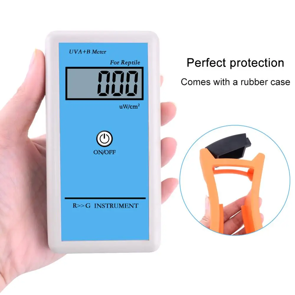 Yieryi RGM-UVA+B Meter Reptile Lamps Automotive Insulation Film UV Irradiance Meter &plusmn; 10% REF.NIST UVA B Irradiance