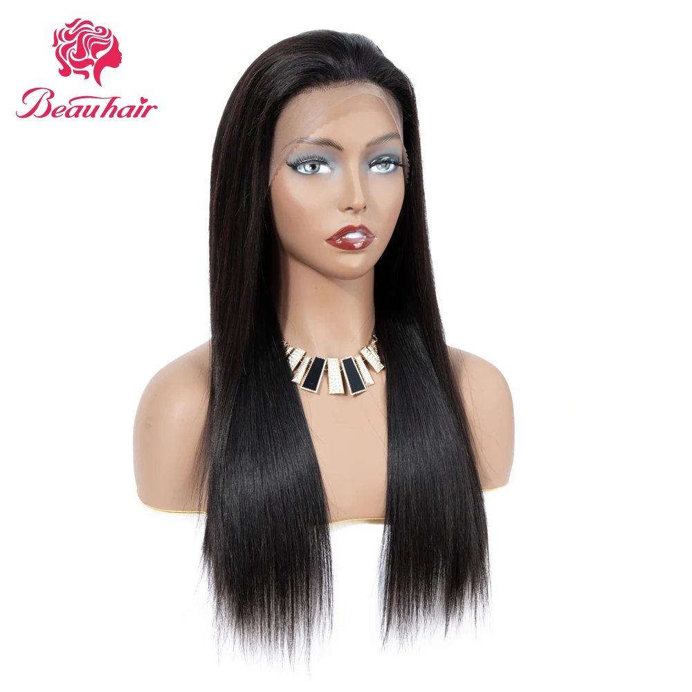 

Peruvian Remy 13*4 Lace Frontal Human Hair Wigs For Women Pre Plucked With Baby Hair Natural Hairline Human Hair Wigs