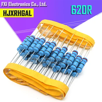 

20pcs 2W 620 ohm 2W 620R Metal film resistor 2W resistance