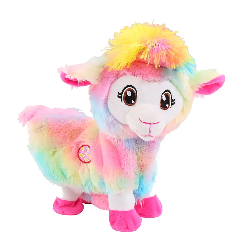 30CM Music Vocal Short plush toy Boppi Pets Alive America Story Twisted Ass Alpaca Shake Hip Electric Alpaca Plush Animal toys