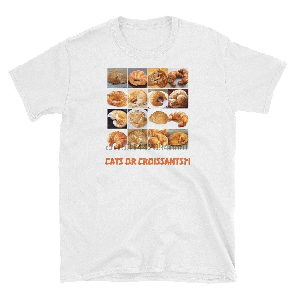 Unisex Cat Or Croissant! Shirt. Great Gift | Мужская одежда
