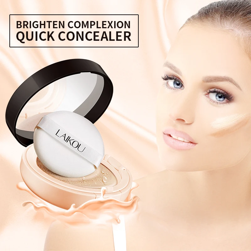 LAIKOU Air Cushion Foundation Cream консилер Солнцезащитный увлажняющий крем для безупречного отбеливания макияж Голая основа красоты лица макияж