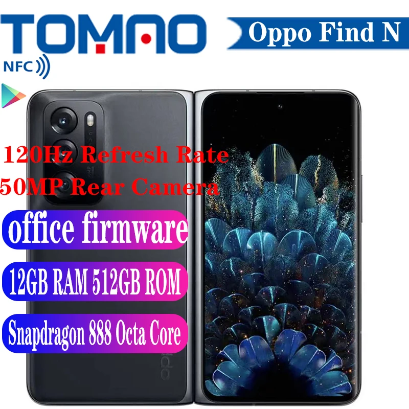 Складной смартфон Oppo Find N 2021 дюймов Android 11 Snapdragon 888 камера 50 МП аккумулятор 4500 мАч