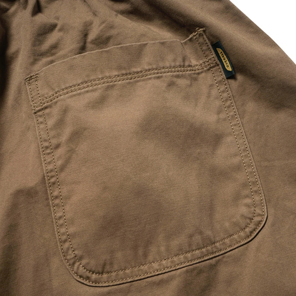 Men Solid Wide Leg Pants Amekaji Casual Elastic Waist Oversized Baggy Lantern