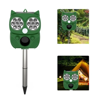 

Solar Ultrasonic Animal Repeller Outdoor Waterproof Pest Repeller Snake foxes Dispeller Repellent Keep Animals Insect Repellent
