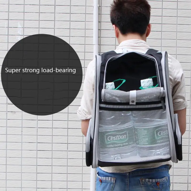 

Breathable Foldable Mesh Pet Carrier Backpack for Small Dog and Cat U50C