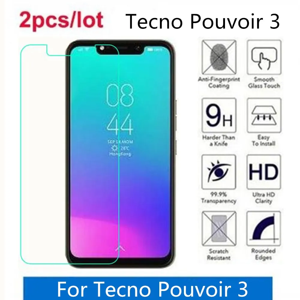 Закаленное стекло для Tecno Pouvoir 3 2.5D Премиум Защитная пленка экрана стекло|Защитные