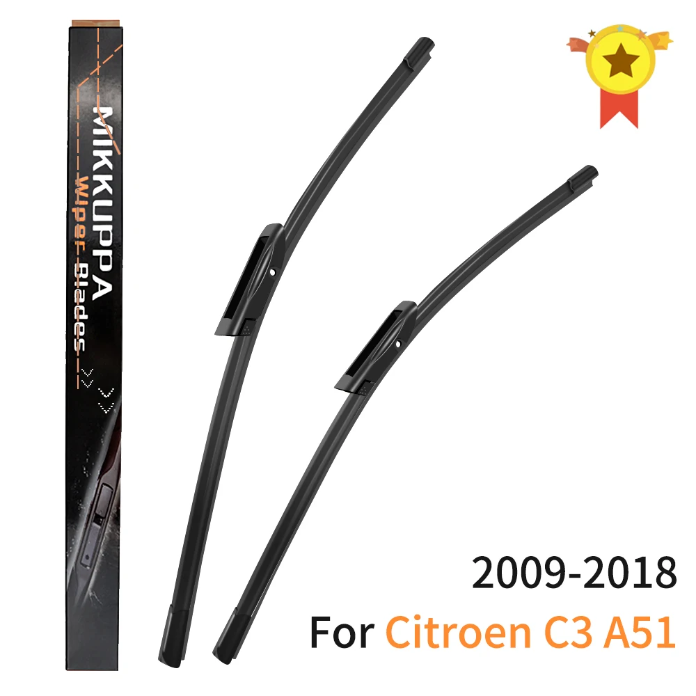 Mikkuppa передние и задние щетки стеклоочистителя для Citroen C3 A51 2009-2018 лобовое стекло