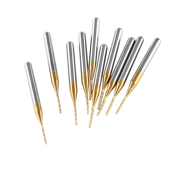 

New 10Pcs Coat 3.175X1Mm End Mill Engraving Bits Cnc Cutters Ssp