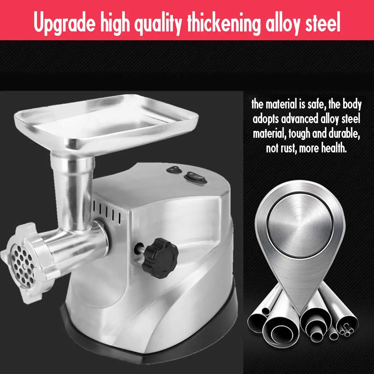 Ceny 3000W elektryczne maszynki do mielenia mięsa kiełbasa nadziewarka ekspres do pizzy z hamburgerami maszynki do mielenia mięsa ekspres do ze stali nierdzewnej ostrze dla kuchnia W domu