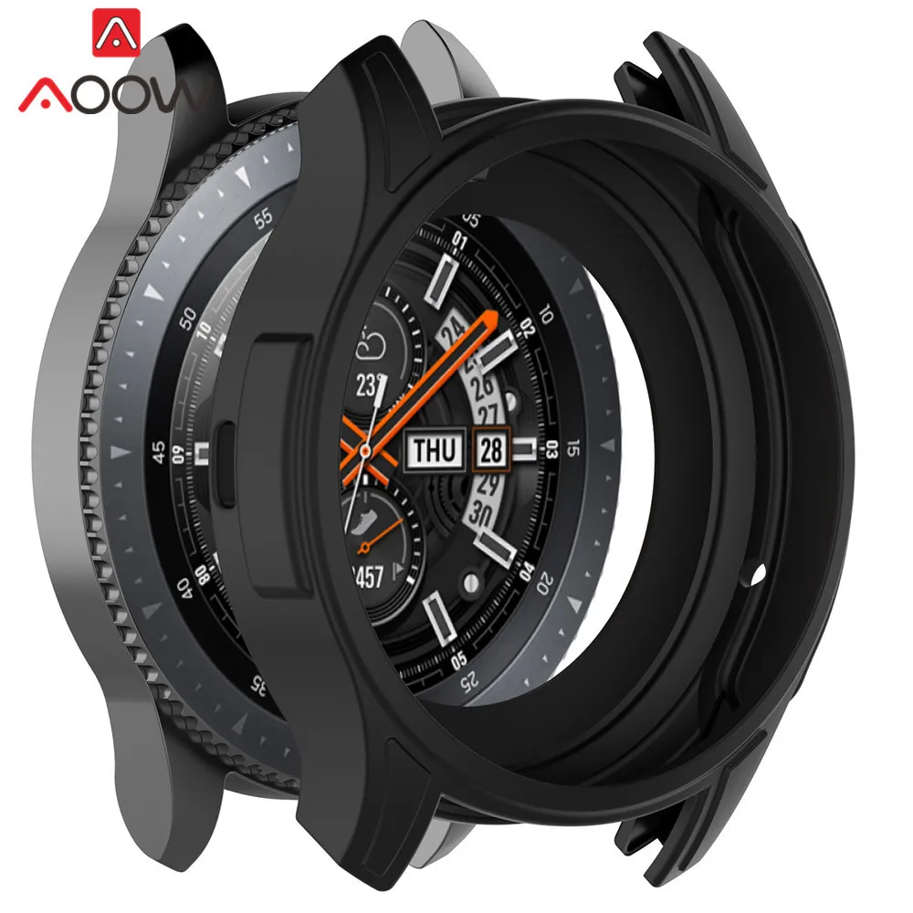Карамельный цвет силиконовый прозрачный защитный чехол для samsung Galaxy Watch 46 мм SM-R800 Защитная крышка для gear S3 Frontier band