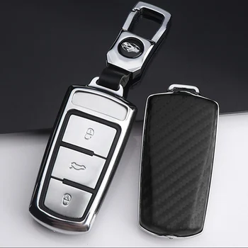 

Car Key Case Cover Protection for VW Golf Bora Jetta POLO GOLF Passat A5 Fabia seat Leon B8 Gte Skoda octevia Key Chain Ring