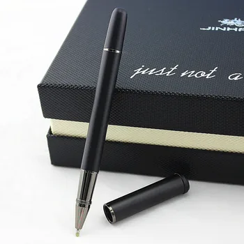 

leather pencil bag Business Pen 0.5mm Black Ink High Quality Metal Ballpoint Pen For Student Gift Pen Office Stationery Supplies