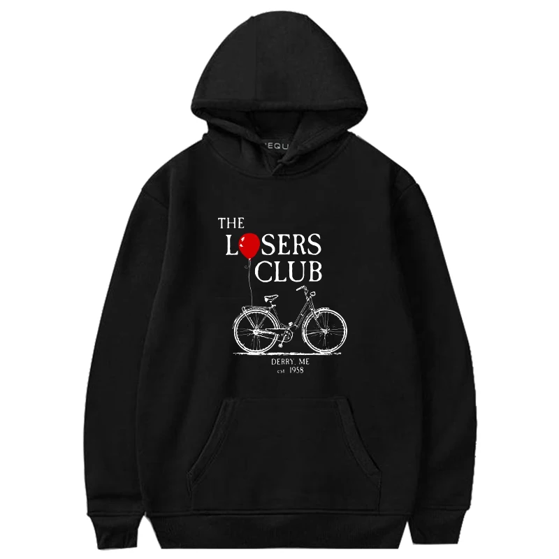Фильм It Лоферы Клубные худи для мужчин Harajuku Loser Lover It Inspired Толстовка Повседневный пуловер куртка пальто оверсайз