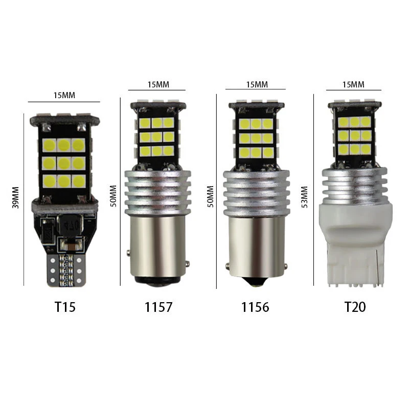 2 шт. светодиодные лампы фары 24Smd автомобиль обратный изгиб танцевальные огни поворотник декодирование фары заднего хода