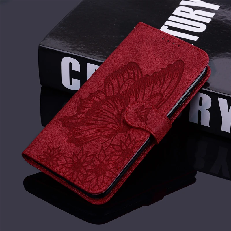 

Embossing Leather Butterfly Case For Huawei P Smart 2021 2020 2019 P20 P30 Lite Honor 10X 20 20S Y6P Y7A 8S 8A Prime Flip Case