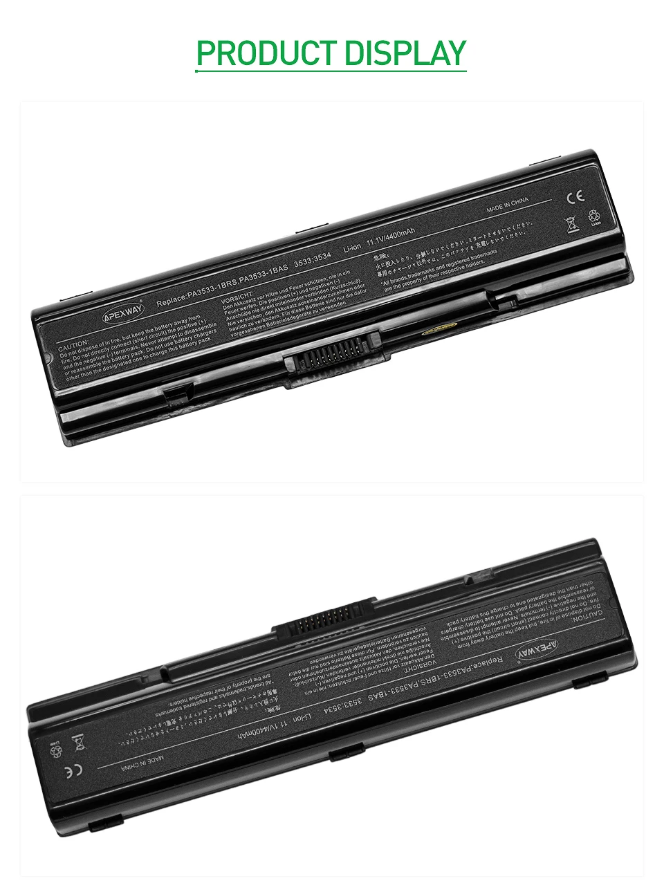 4400mAh лаптоп с Батарея для Toshiba Satellite PA3534 L455D L500 L500D L505 L505D L550 L550D L555 L555D M200 Pro A200 A210 A300