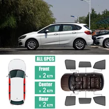 Боковые окна магнитный козырек от солнца УФ Защита лучей блокирование сетчатый козырек подходит для BMW 2 серии 5-дверь