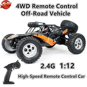 

Professional High-Speed Remote Control Off-Road Vehicle RC 1:12 2.4G 120M 40CM 4WD LED Light Drive System Desert Off-Road Racing