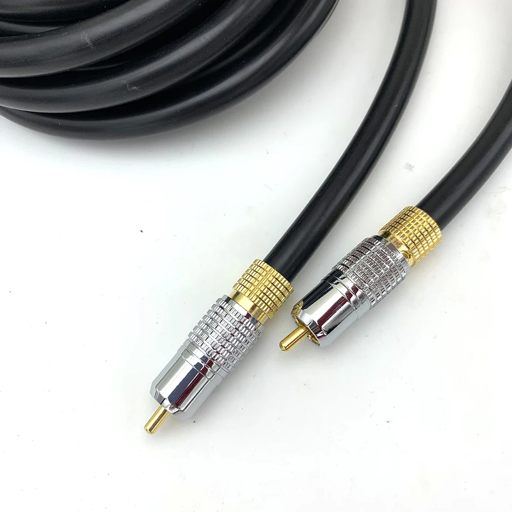 Цифровой коаксиальный кабель SPDIF 75 Ом Hi Fi 5 1 аудиокабель для ТВ DVD плеера звуковой