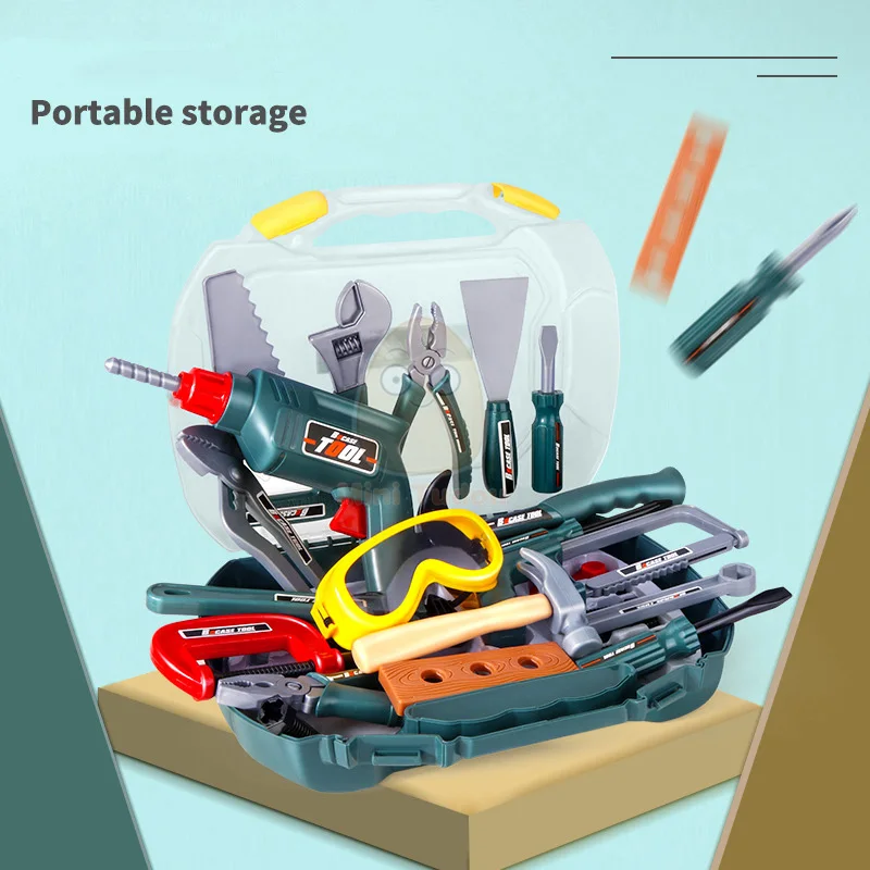 Kids repair toys plastic construction toys kids construction toys kids pretend play set kids educational toys home repair toys children simulation repair tool set plastic pretend play screwdriver disassembly game learning for boys girls