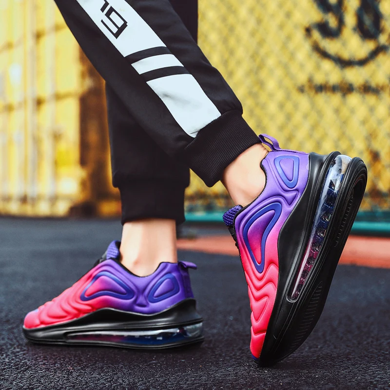 Мужская и женская брендовая спортивная обувь для бега с воздушной подушкой, спортивные кроссовки, мужские удобные спортивные кроссовки, черные, синие беговые кроссовки