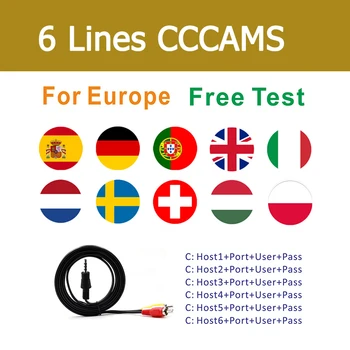 

Europe Receptor Cccams lines for 1 year spain Poland 4K oscam cline Germany for Gtmedia V8 Nova DVB-S2 Ccams Satellite receiver