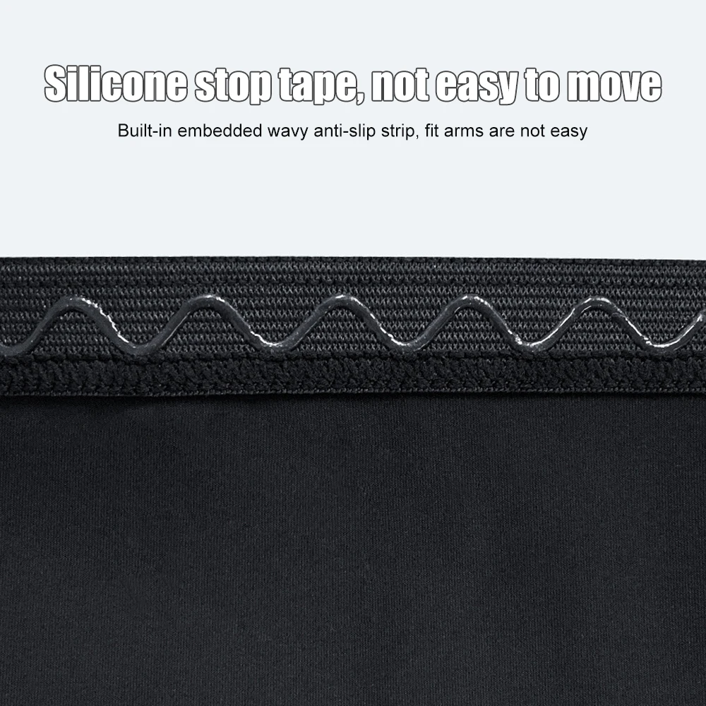 Manchon De Compression Bras 3pcs Manchettes De Bras Manchon Bras Anti-UV Protection UPF 50+ Manche De Bras Respirante Pour Hommes Femmes, Bleu,Noir,Blanc - Au Quotidien Gant De Compression Main