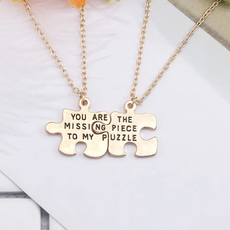 2pcs-Trendy-Best-Friend-Forever-Necklace-You-Are-The-Missing-Piece-To-My-Puzzle-Irregular-Geometry