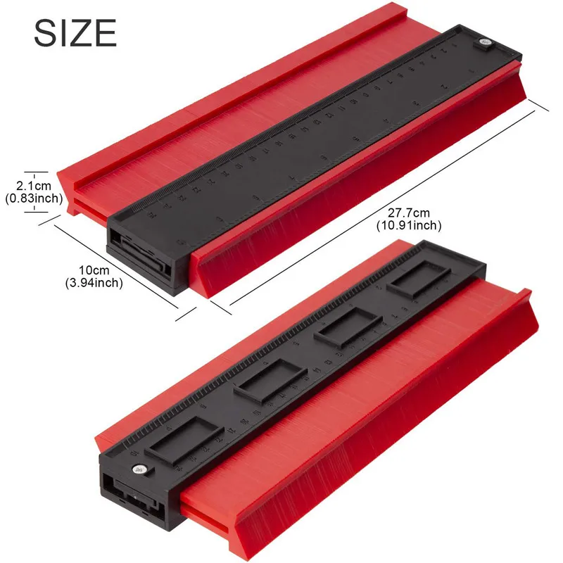 Контурный Дубликатор, контурный калибр, инструмент для формирования краев, измерительная линейка, инструмент для контурного дубликатора, стандартная древесина инструмент для маркировки