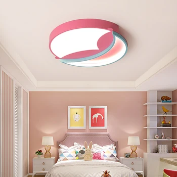 

Nordic bedroom lamp log children's room ceiling lamp Colored Star Lamp Kindergarten Classroom macaron cartoon lamp