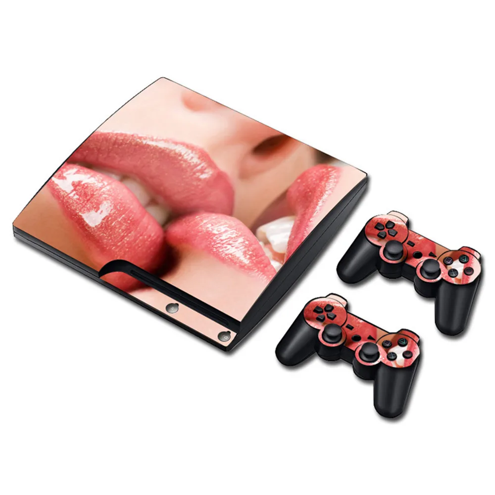Лидер продаж! Обложка с наклейками для PS3 slim Оригинальный игровой контроллер
